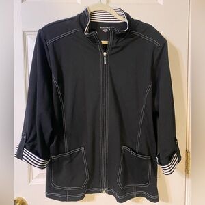 Allison‎ Daley Black Jacket with White Trim